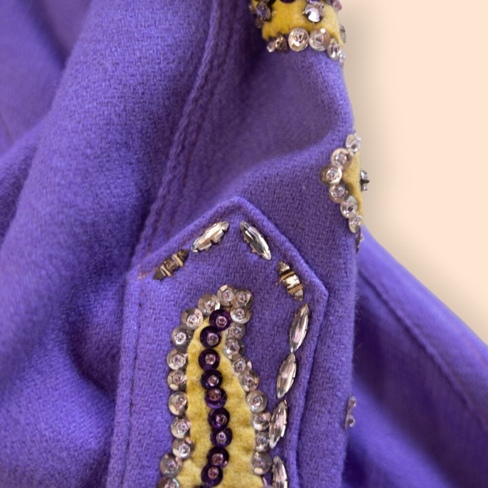 Vintage 1950s Rodeo Queen Western Suit – Custom Purple & Gold Sequin - Picture 17 of 17